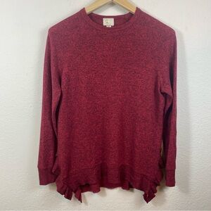 Anthropologie Postmark Women’s XS Long‎ Sleeve Pullover Tunic Red